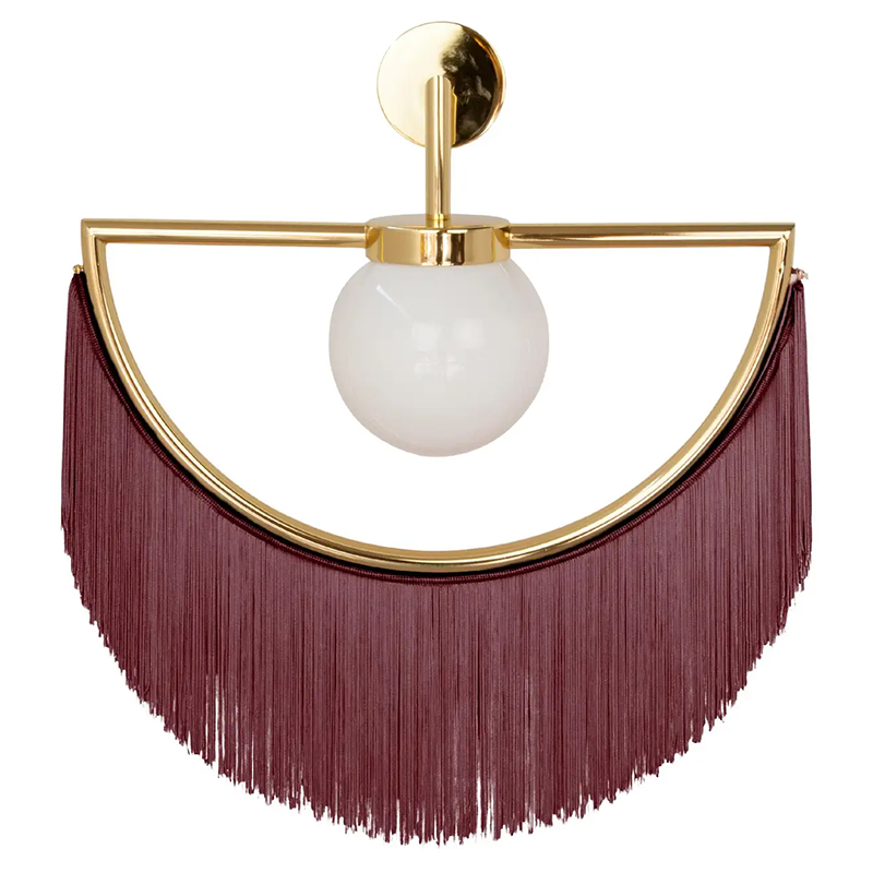 Бра Wink Wall Lamp by Masquespacio for Houtique Wine Бургундский красный Золотой Бра Wink Wall Lamp by Masquespacio for Houtique Wine Бургундский красный Золотой в Челябинске | Loft Concept