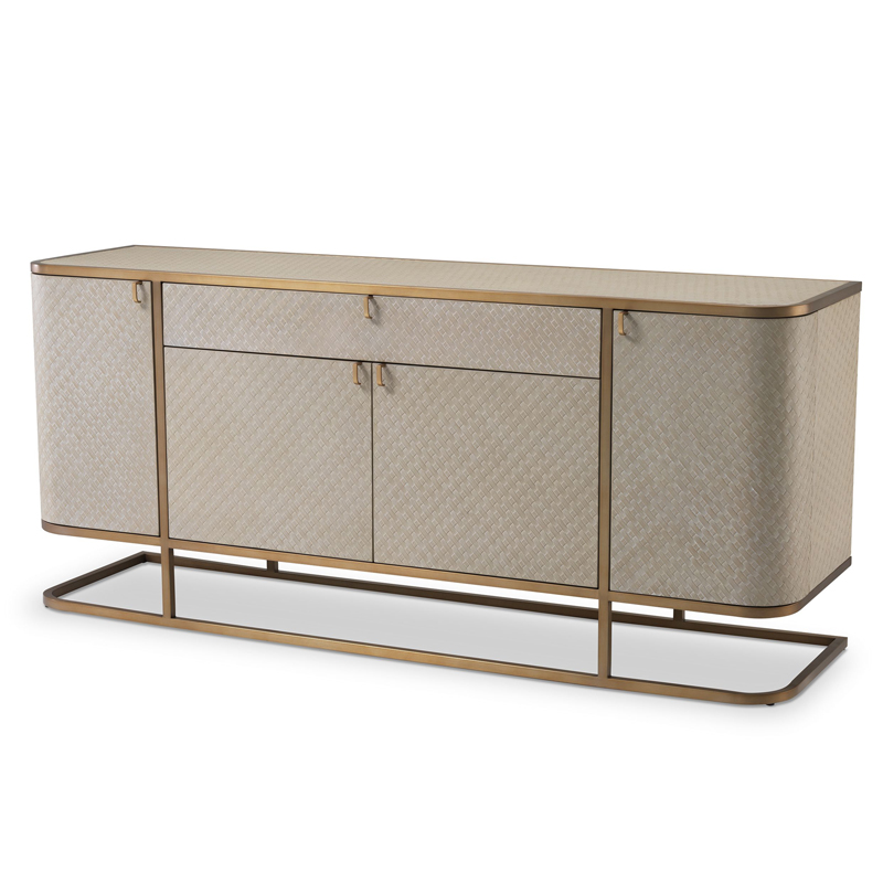 Комод Eichholtz Dresser Napa Valley oak Бежевый Матовая латунь Комод Eichholtz Dresser Napa Valley oak Бежевый Матовая латунь в Челябинске | Loft Concept