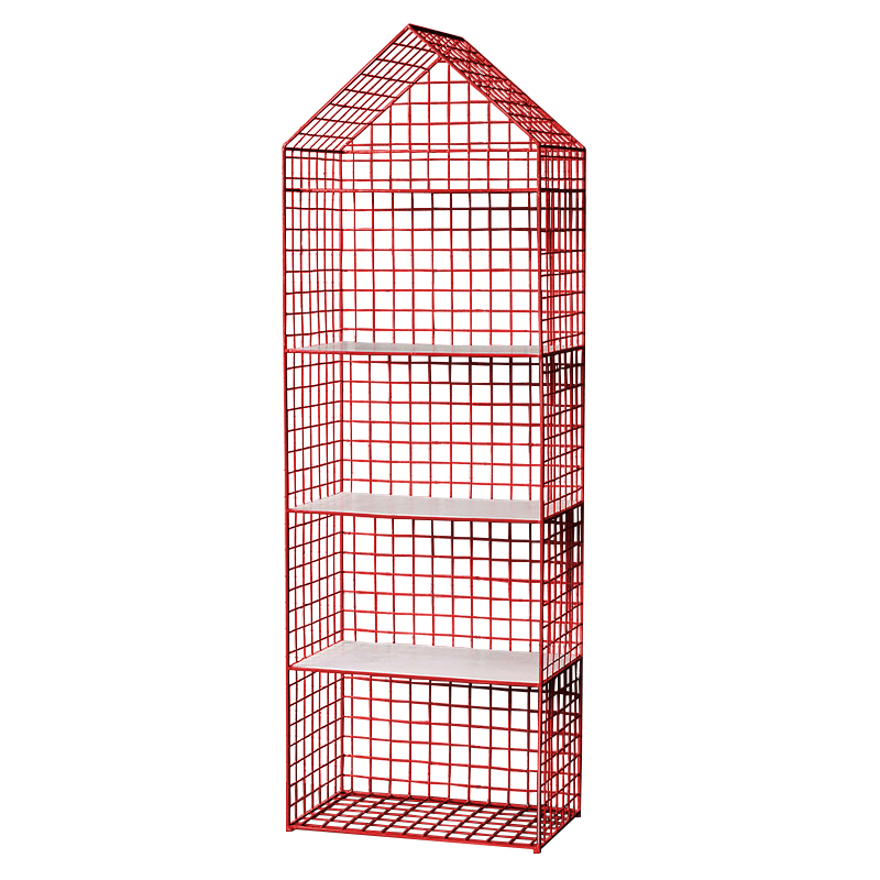 Стеллаж House Industrial Metal Rust Rack Красный Стеллаж House Industrial Metal Rust Rack Красный в Челябинске | Loft Concept