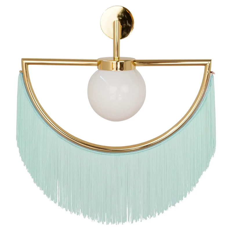 Бра Wink Wall Lamp by Masquespacio for Houtique Blue Золотой Бирюзовый Бра Wink Wall Lamp by Masquespacio for Houtique Blue Золотой Бирюзовый в Челябинске | Loft Concept