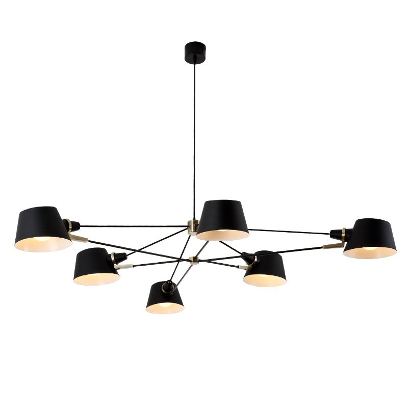 Люстра Brendan Ravenhill Long Pivot Chandelier Черный Люстра Brendan Ravenhill Long Pivot Chandelier Черный в Челябинске | Loft Concept