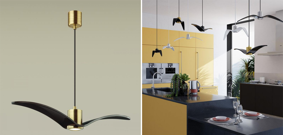 Подвесной светильник Seagull Scope Gold черный Подвесной светильник Seagull Scope Gold черный - Loft-Concept в Челябинске