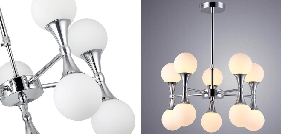 Люстра Ball Valley Chandelier Chromium 10 Люстра Ball Valley Chandelier Chromium 10 - Loft-Concept в Челябинске