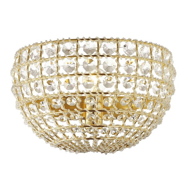 Бра Casbah Crystal Wall Lamp Gold Прозрачный Глянцевое золото Бра Casbah Crystal Wall Lamp Gold Прозрачный Глянцевое золото в Челябинске | Loft Concept