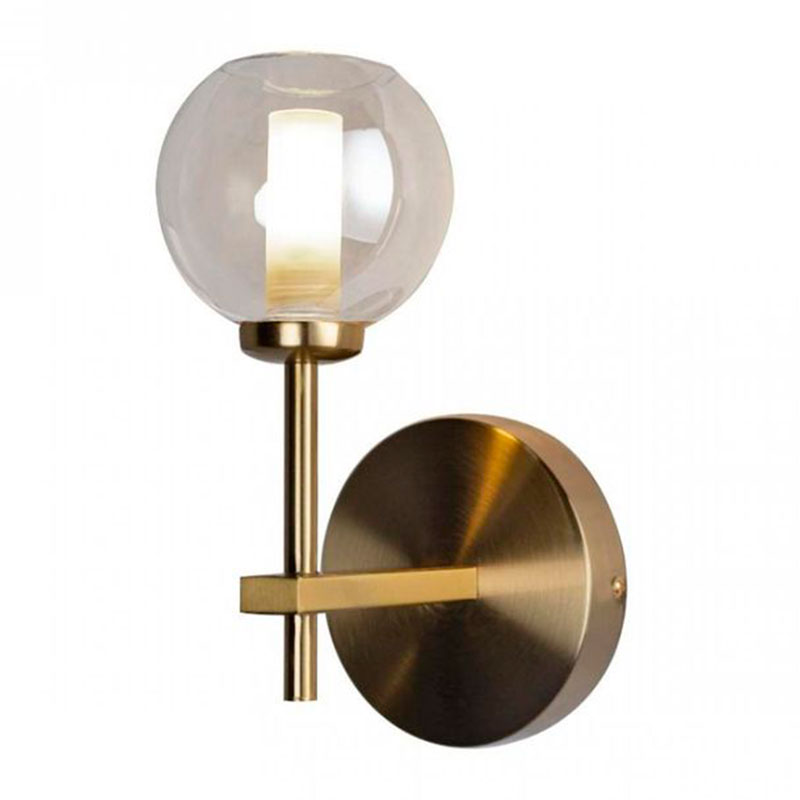 Бра RH Boule de Cristal Single Wall Lamp amber Gold Золотой Амбре янтарь Бра RH Boule de Cristal Single Wall Lamp amber Gold Золотой Амбре янтарь в Челябинске | Loft Concept