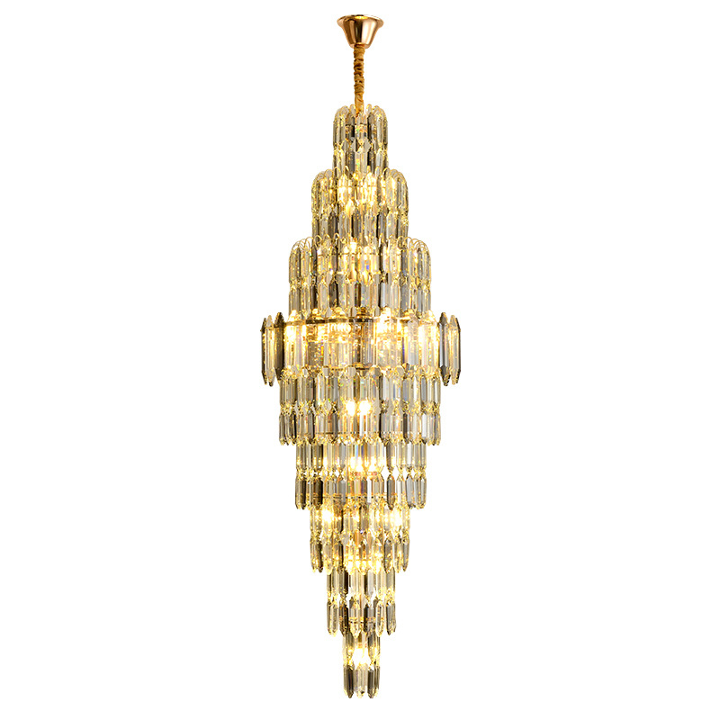 Большая многоярусная люстра Odeon Cascade Chandelier Золотой Прозрачное Стекло Большая многоярусная люстра Odeon Cascade Chandelier Золотой Прозрачное Стекло в Челябинске | Loft Concept