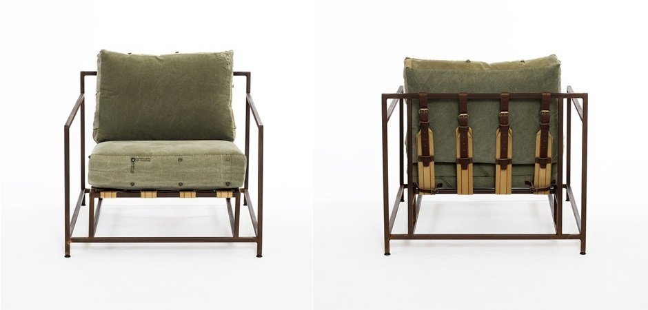 Кресло Inheritance Armchair Olive Military Fabric Кресло Inheritance Armchair Olive Military Fabric - Loft-Concept в Челябинске
