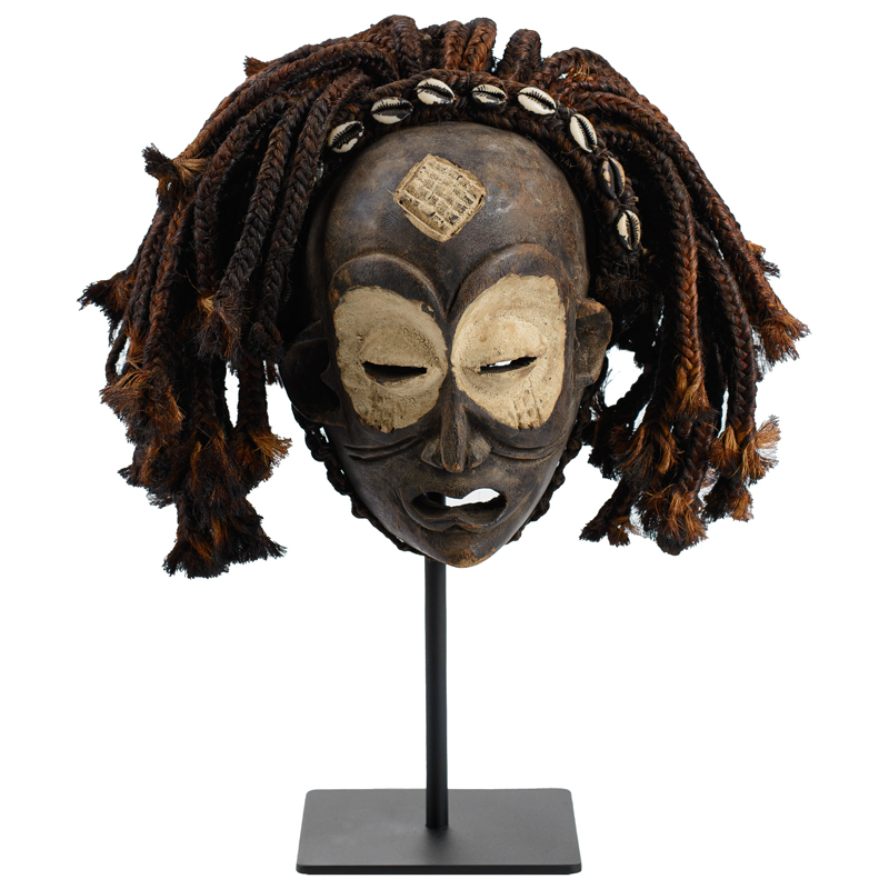 Маска African Mask Shaman Коричневый Черный Маска African Mask Shaman Коричневый Черный в Челябинске | Loft Concept