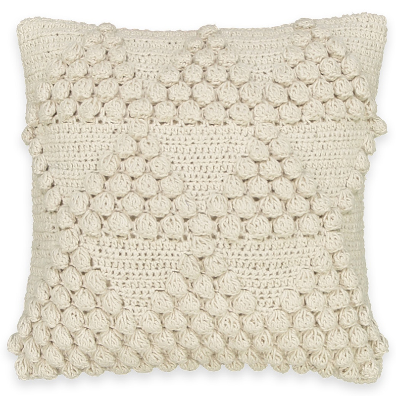 Подушка Macrame Nodules Молочный Подушка Macrame Nodules Молочный в Челябинске | Loft Concept