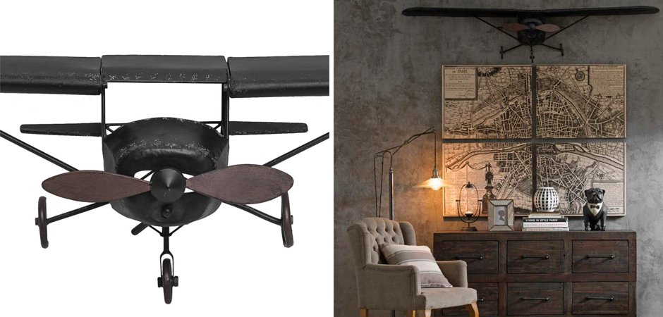 Самолет аксессуар на стену Самолет аксессуар на стену - Loft-Concept в Челябинске