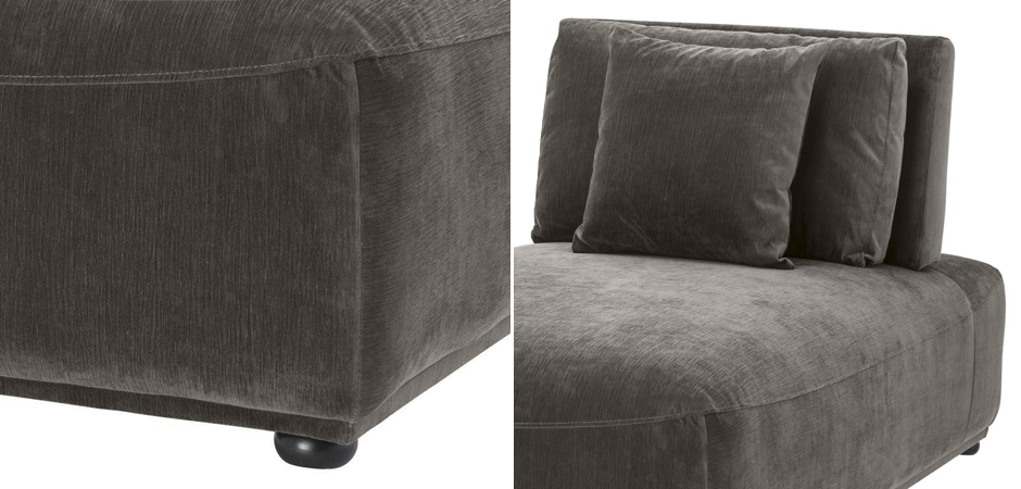 Кресло Eichholtz Chaise Longue Mondial Granite grey Кресло Eichholtz Chaise Longue Mondial Granite grey - Loft-Concept в Челябинске