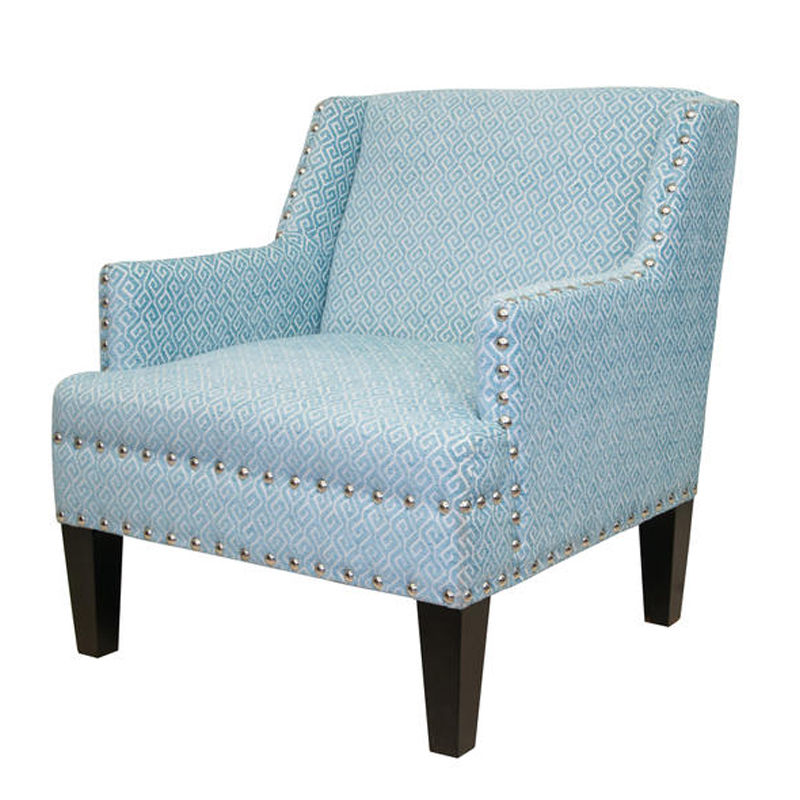 Кресло Fabio Armchair Velour blue Голубой Кресло Fabio Armchair Velour blue Голубой в Челябинске | Loft Concept