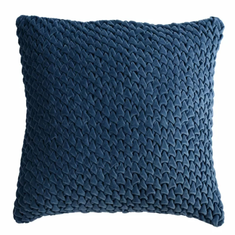 Подушка Purnama Quilting blue Синий Подушка Purnama Quilting blue Синий в Челябинске | Loft Concept