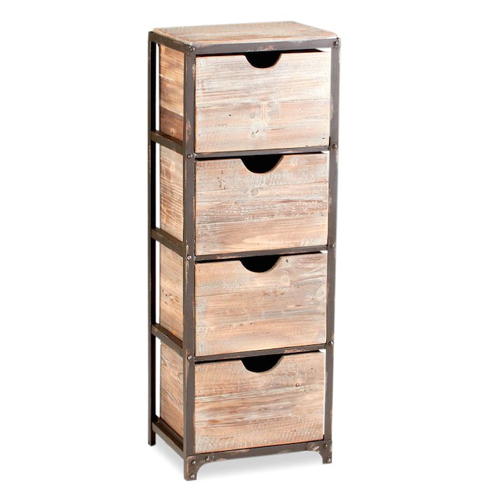 Тумба в винтажном стиле Industrial Metal Rust Tall Storage Shelf Тумба в винтажном стиле Industrial Metal Rust Tall Storage Shelf в Челябинске | Loft Concept