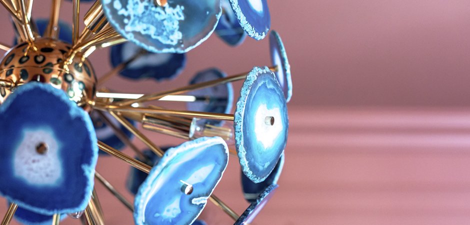 Люстра BRANQUINHO CHANDELIER AGATE blue Люстра BRANQUINHO CHANDELIER AGATE blue - Loft-Concept в Челябинске