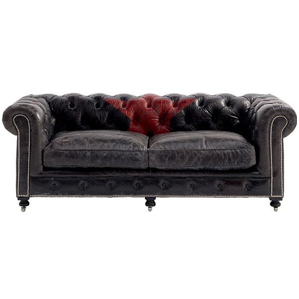 Диван Rebel Mao Red Star Черный Диван Rebel Mao Red Star Черный в Челябинске | Loft Concept