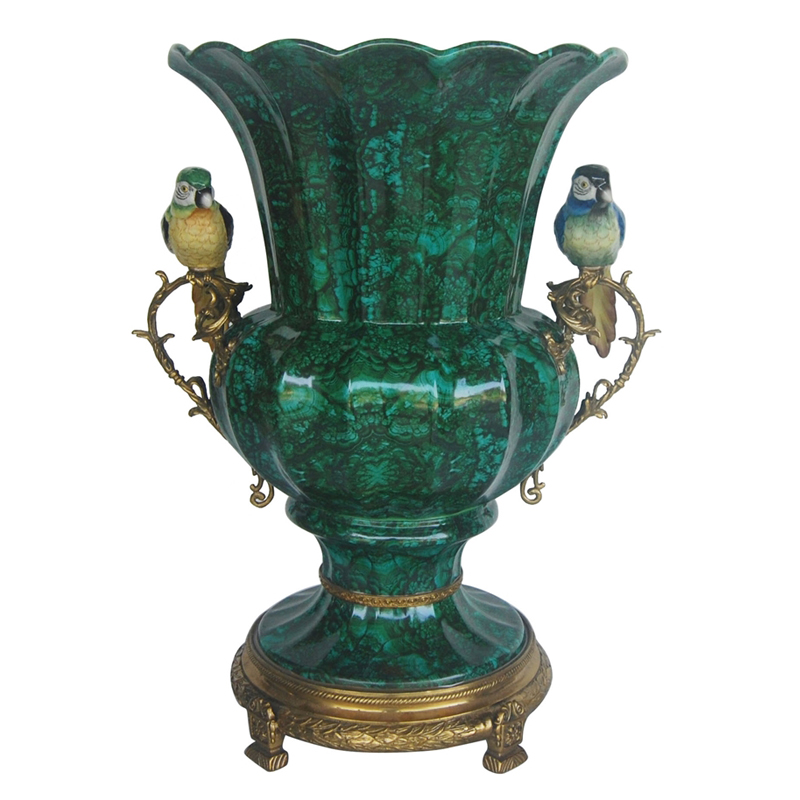 Ваза Joel Malachite Vase Малахит Ваза Joel Malachite Vase Малахит в Челябинске | Loft Concept