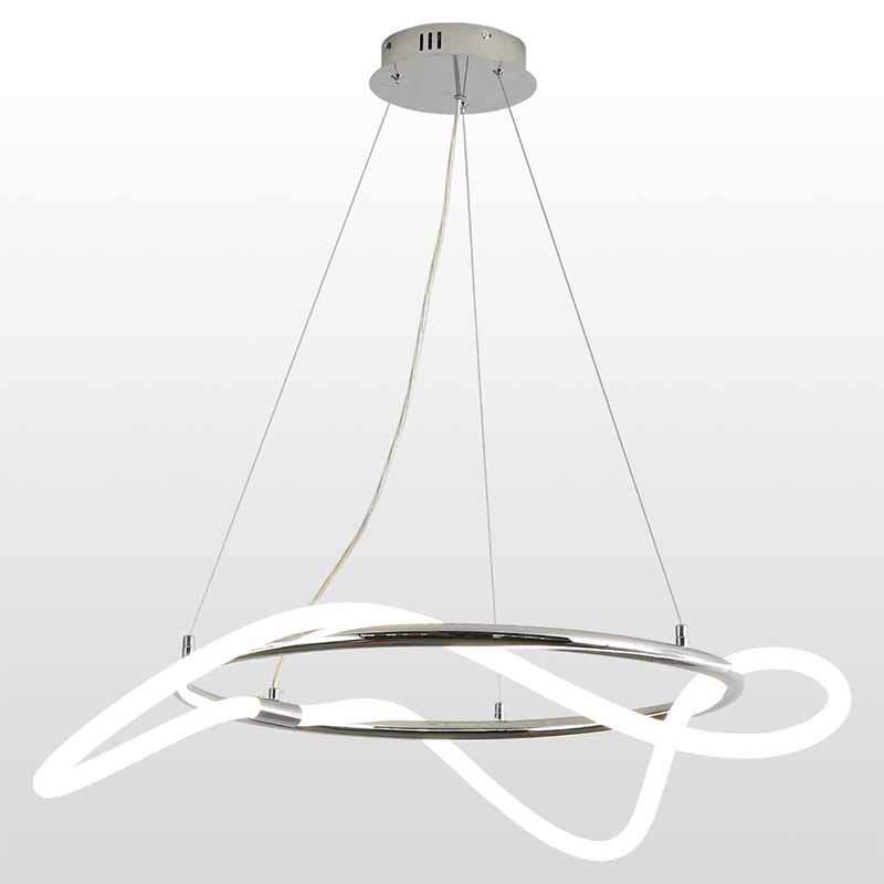 Люстра Luke Lampco Tracer Chandelier Chrome 60 Белый Хром Люстра Luke Lampco Tracer Chandelier Chrome 60 Белый Хром в Челябинске | Loft Concept