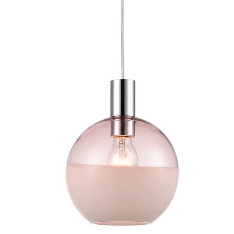 Подвесной светильник Rachel pink Хром Розовый Подвесной светильник Rachel pink Хром Розовый в Челябинске | Loft Concept