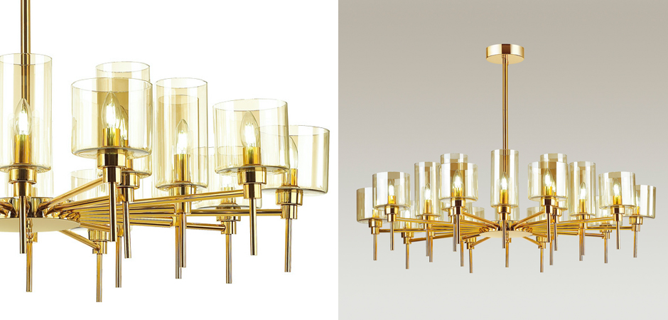 Люстра AXO Light Spillray Gold Lamps 20 Люстра AXO Light Spillray Gold Lamps 20 - Loft-Concept в Челябинске