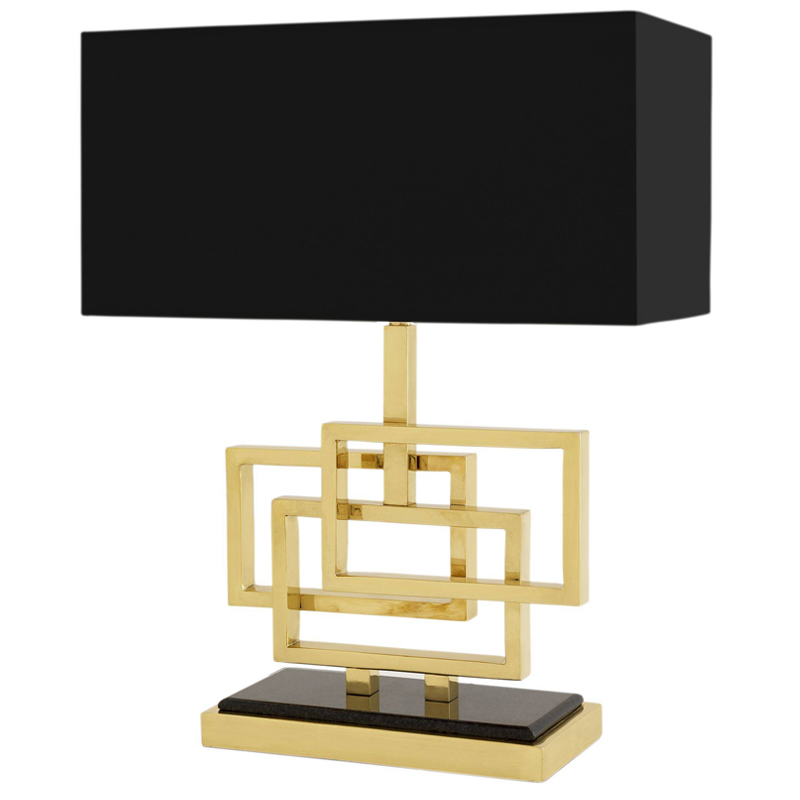 Настольная лампа Eichholtz Table Lamp Windolf Brass Латунь Черный Настольная лампа Eichholtz Table Lamp Windolf Brass Латунь Черный в Челябинске | Loft Concept