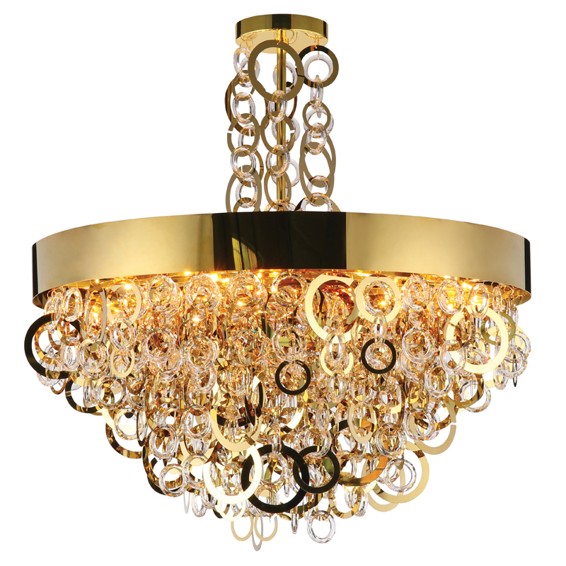 Люстра Maryse Chandelier Глянцевое золото Прозрачный Люстра Maryse Chandelier Глянцевое золото Прозрачный в Челябинске | Loft Concept