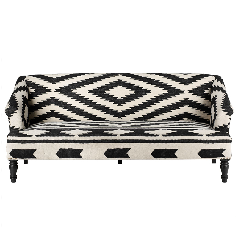 Диван Черно-Белый Келим KELIM Sofa Черно-белый Диван Черно-Белый Келим KELIM Sofa Черно-белый в Челябинске | Loft Concept