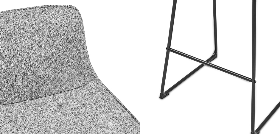 Барный стул Alonzo Bar Stool Gray Барный стул Alonzo Bar Stool Gray - Loft-Concept в Челябинске