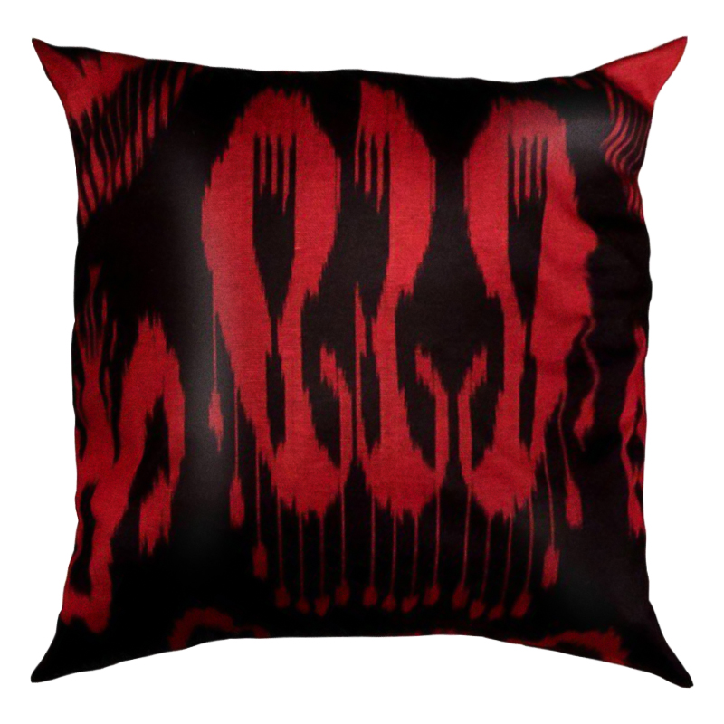 Подушка Red and Black Черный Красный Подушка Red and Black Черный Красный в Челябинске | Loft Concept
