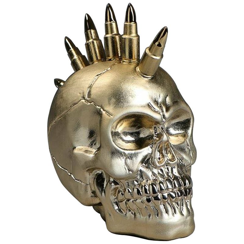 Статуэтка Skull Iroquois Золотой Статуэтка Skull Iroquois Золотой в Челябинске | Loft Concept