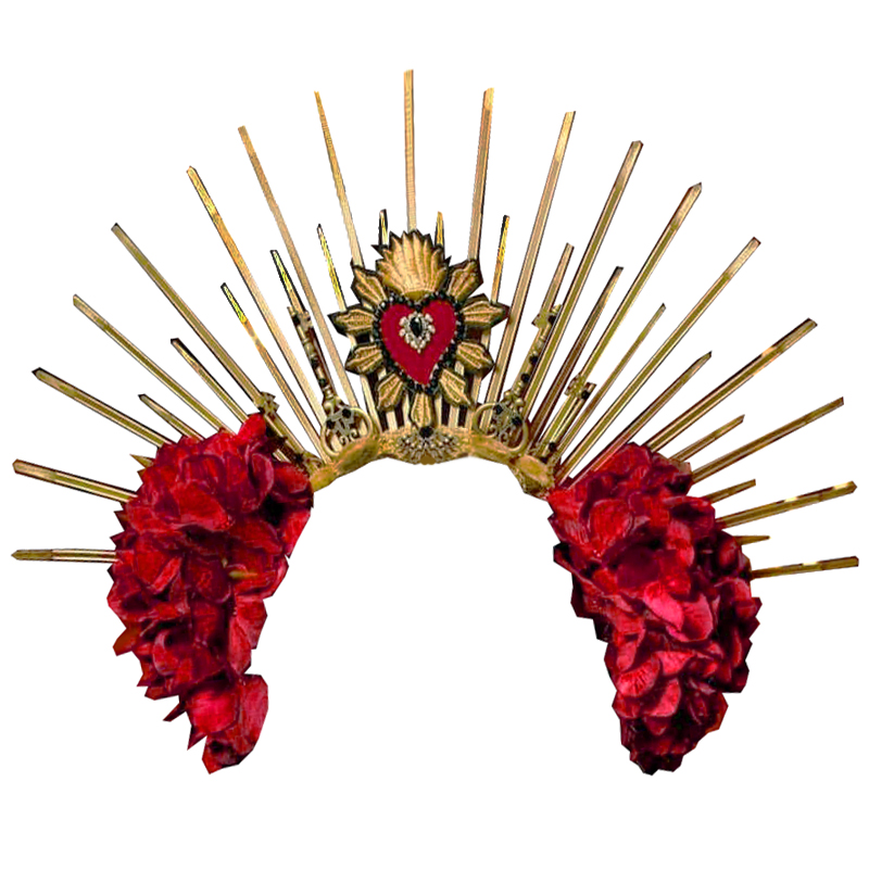 Корона Crown Broken Heart Frida Kahlo Красный Корона Crown Broken Heart Frida Kahlo Красный в Челябинске | Loft Concept