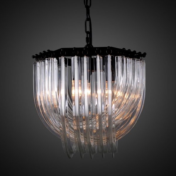 Люстра Frozen Glass Chandelier 33 Черный Люстра Frozen Glass Chandelier 33 Черный в Челябинске | Loft Concept