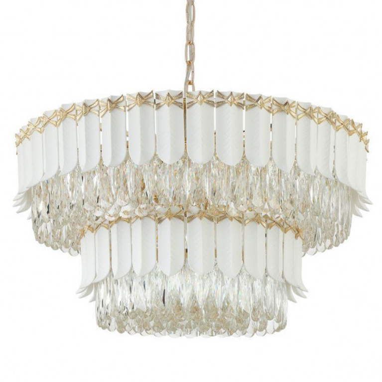Люстра Barcelo Chandelier Прозрачный Золотой Люстра Barcelo Chandelier Прозрачный Золотой в Челябинске | Loft Concept