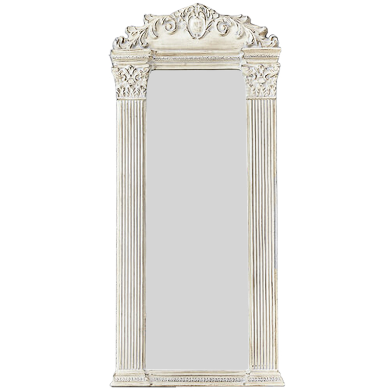 Зеркало Fitzherbert Mirror Белый винтажная патина Зеркало Fitzherbert Mirror Белый винтажная патина в Челябинске | Loft Concept