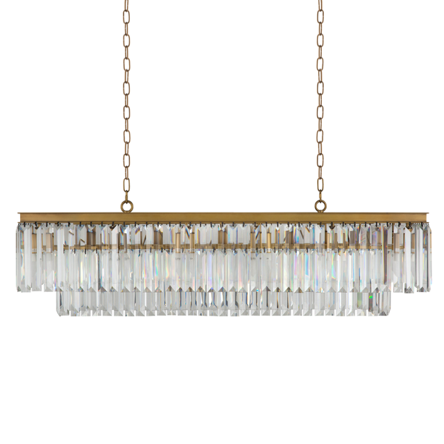 Люстра RH 1920s Odeon Clear Gold Square Chandelier Прозрачное Стекло Латунь Люстра RH 1920s Odeon Clear Gold Square Chandelier Прозрачное Стекло Латунь в Челябинске | Loft Concept