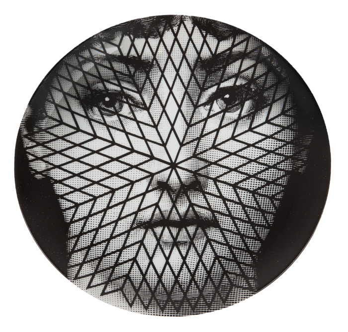 Декоративная тарелка Fornasetti 294 Черный Декоративная тарелка Fornasetti 294 Черный в Челябинске | Loft Concept