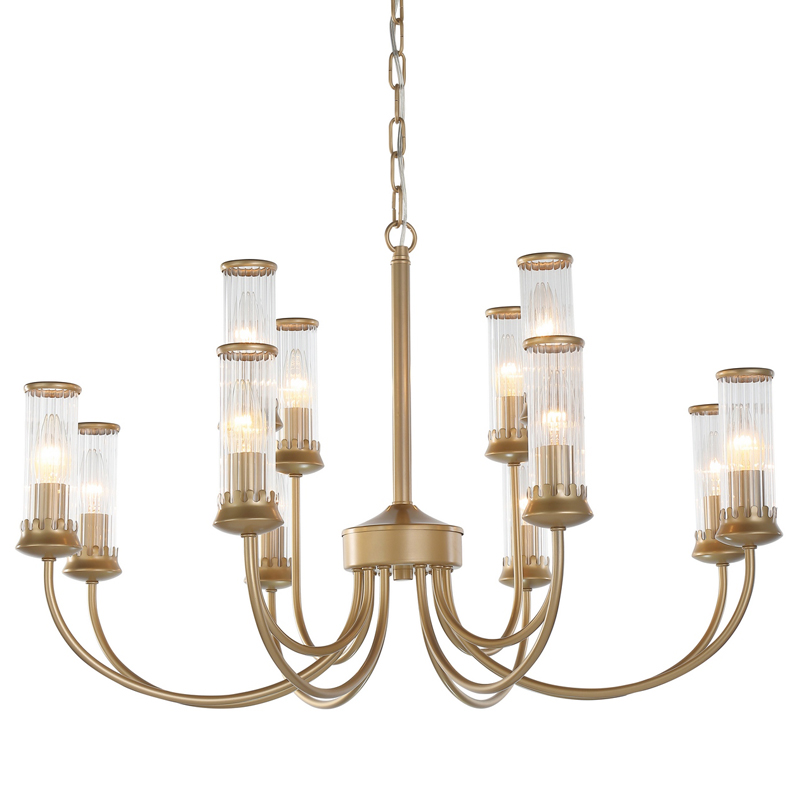 Люстра Morgane Chandelier gold 78 Золотой Прозрачный Люстра Morgane Chandelier gold 78 Золотой Прозрачный в Челябинске | Loft Concept