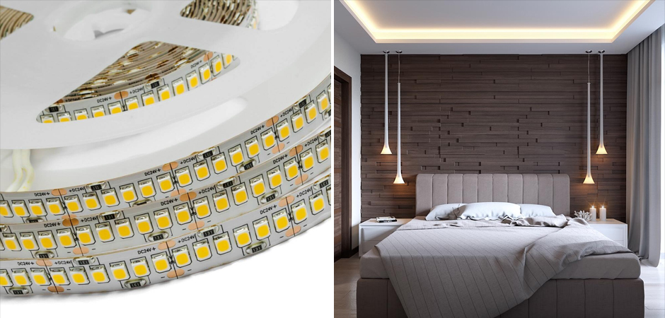Светодиодная лента 26W/m 240Led/m 2835SMD теплый белый Светодиодная лента 26W/m 240Led/m 2835SMD теплый белый - Loft-Concept в Челябинске