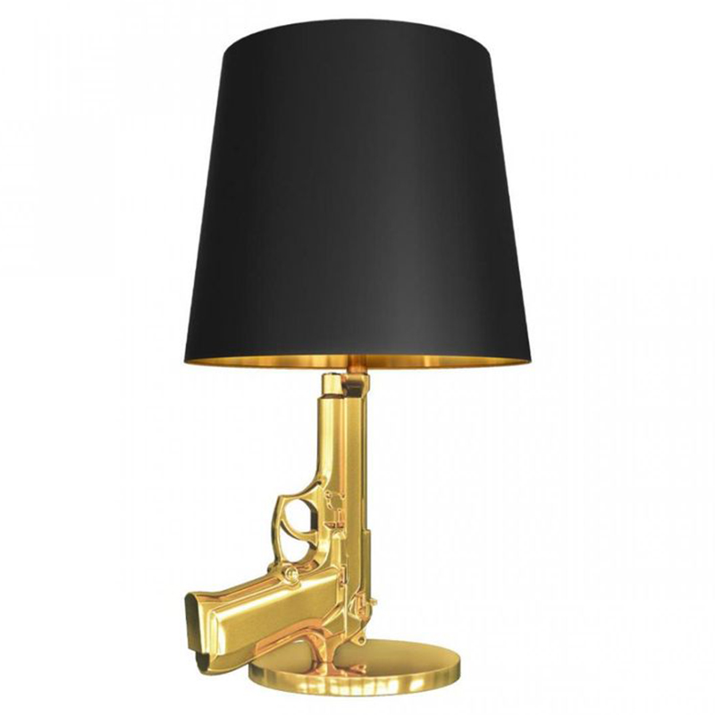 Настольная лампа Flos Gun Table Lamp Золотой Черный в Челябинске | Loft Concept 