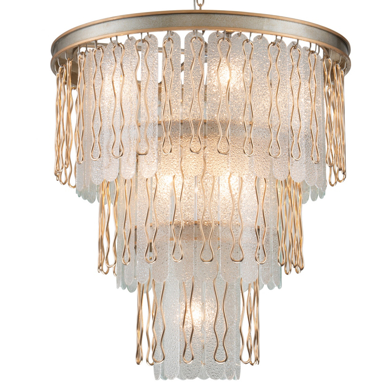 Люстра Abel Chandelier 67 Золотой Серебряный Прозрачный Люстра Abel Chandelier 67 Золотой Серебряный Прозрачный в Челябинске | Loft Concept