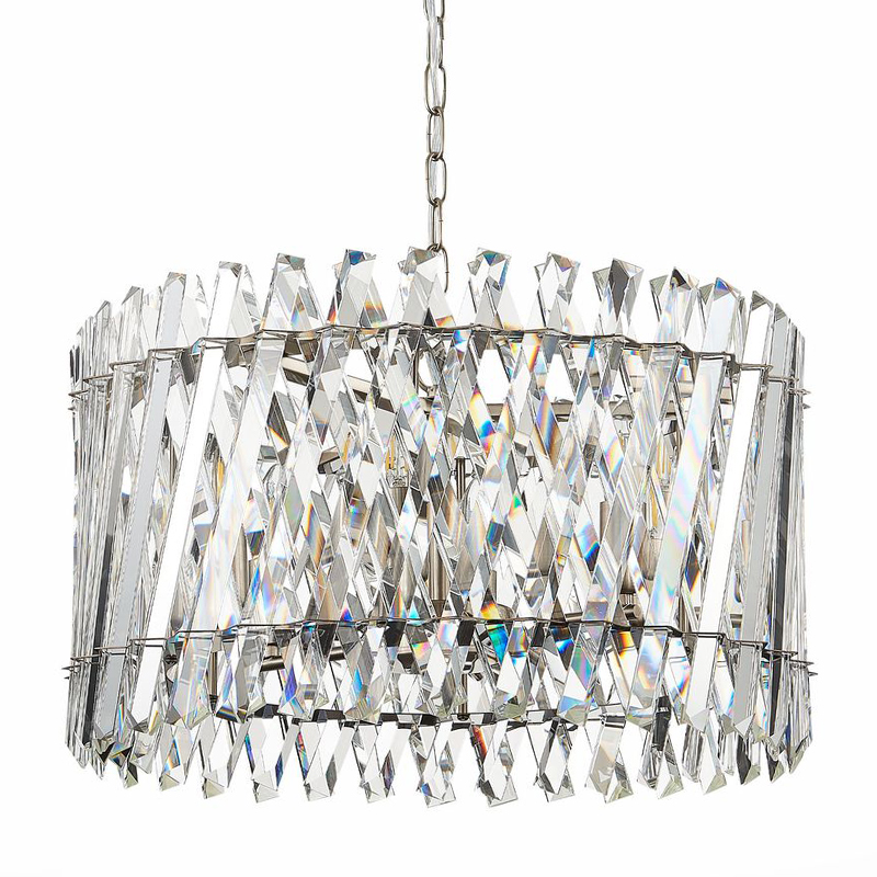 Люстра Kaeden Glass Chandelier Никель Прозрачный Люстра Kaeden Glass Chandelier Никель Прозрачный в Челябинске | Loft Concept