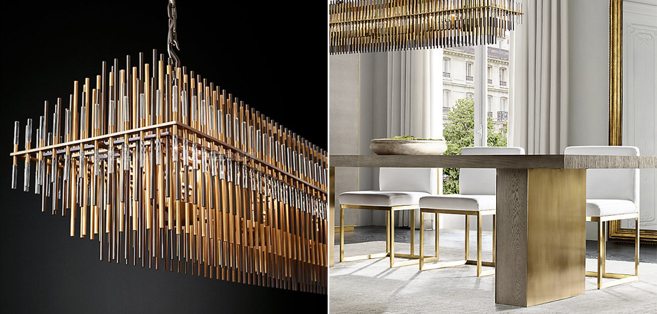 Люстра Restoration Hardware Emile Linear Chandelier Люстра Restoration Hardware Emile Linear Chandelier - Loft-Concept в Челябинске