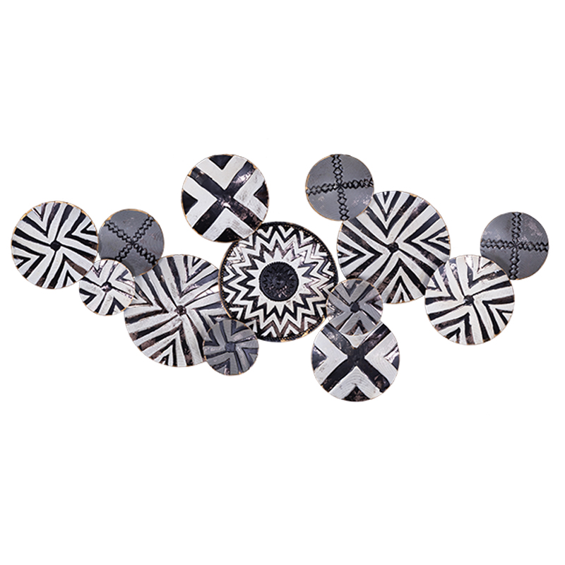 Панно Black and white patterns Черно-белый Панно Black and white patterns Черно-белый в Челябинске | Loft Concept