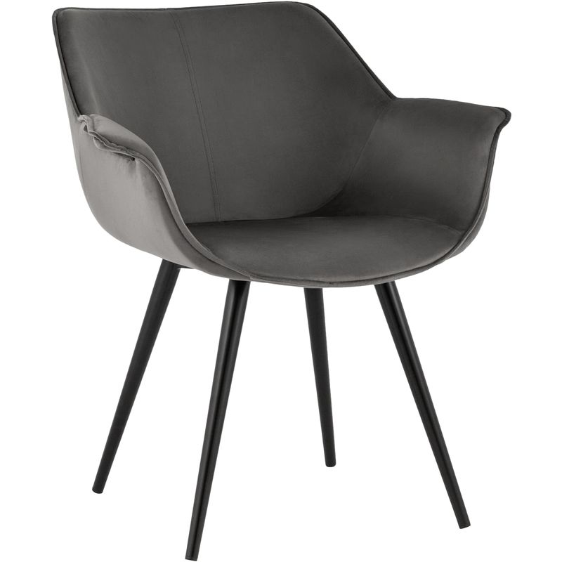 Стул Mason chair Темно-Серый велюр Серый Черный Стул Mason chair Темно-Серый велюр Серый Черный в Челябинске | Loft Concept