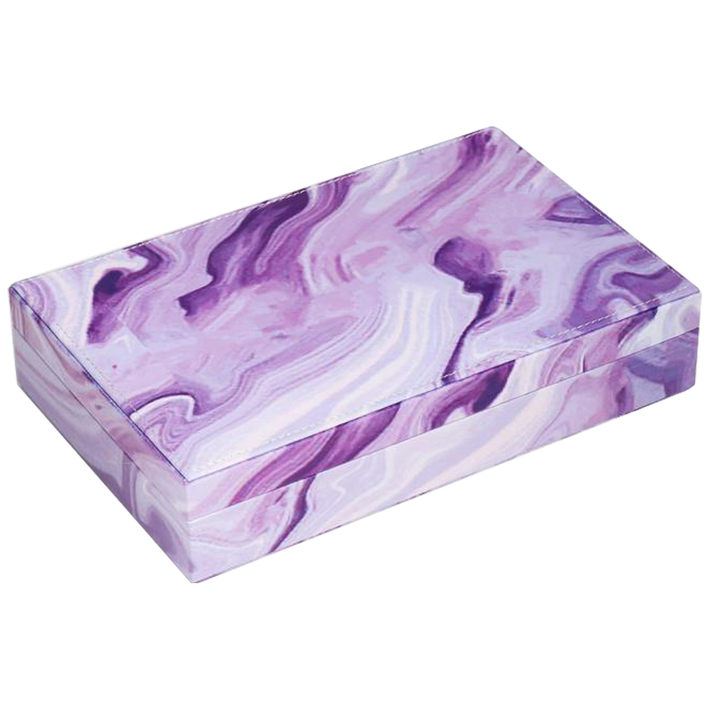Шкатулка Marble Pattern Box violet Фиолетовый Шкатулка Marble Pattern Box violet Фиолетовый в Челябинске | Loft Concept