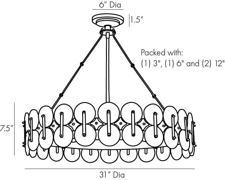 Люстра Arteriors RONDELLE CHANDELIER Люстра Arteriors RONDELLE CHANDELIER в Челябинске