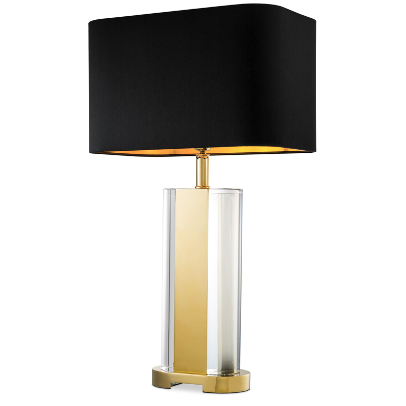 Настольная лампа Eichholtz Table Lamp Vittore Прозрачный Черный Глянцевое золото Настольная лампа Eichholtz Table Lamp Vittore Прозрачный Черный Глянцевое золото в Челябинске | Loft Concept