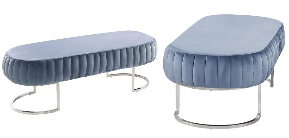 Банкетка Soft Blocks Blue Gray Банкетка Soft Blocks Blue Gray - Loft-Concept в Челябинске