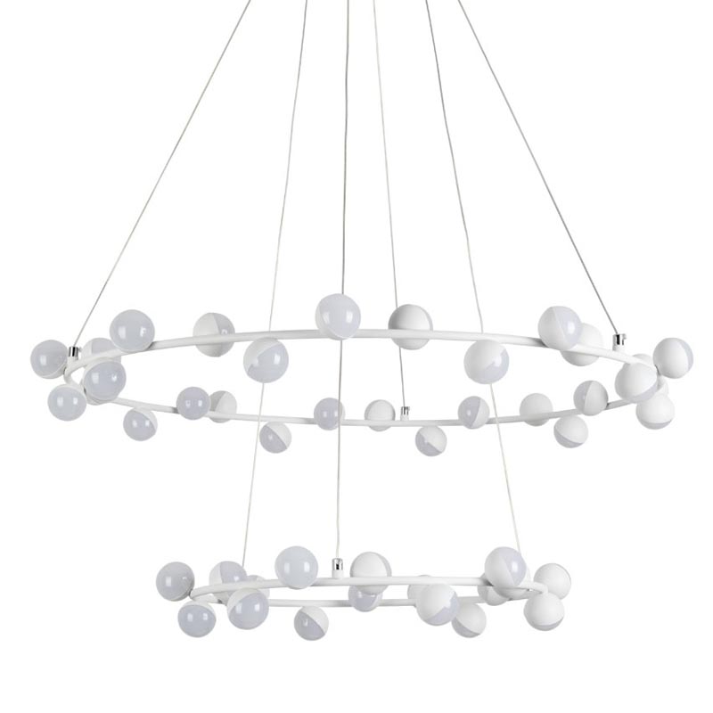 Люстра Vilelme Chandelier white double Белый Люстра Vilelme Chandelier white double Белый в Челябинске | Loft Concept