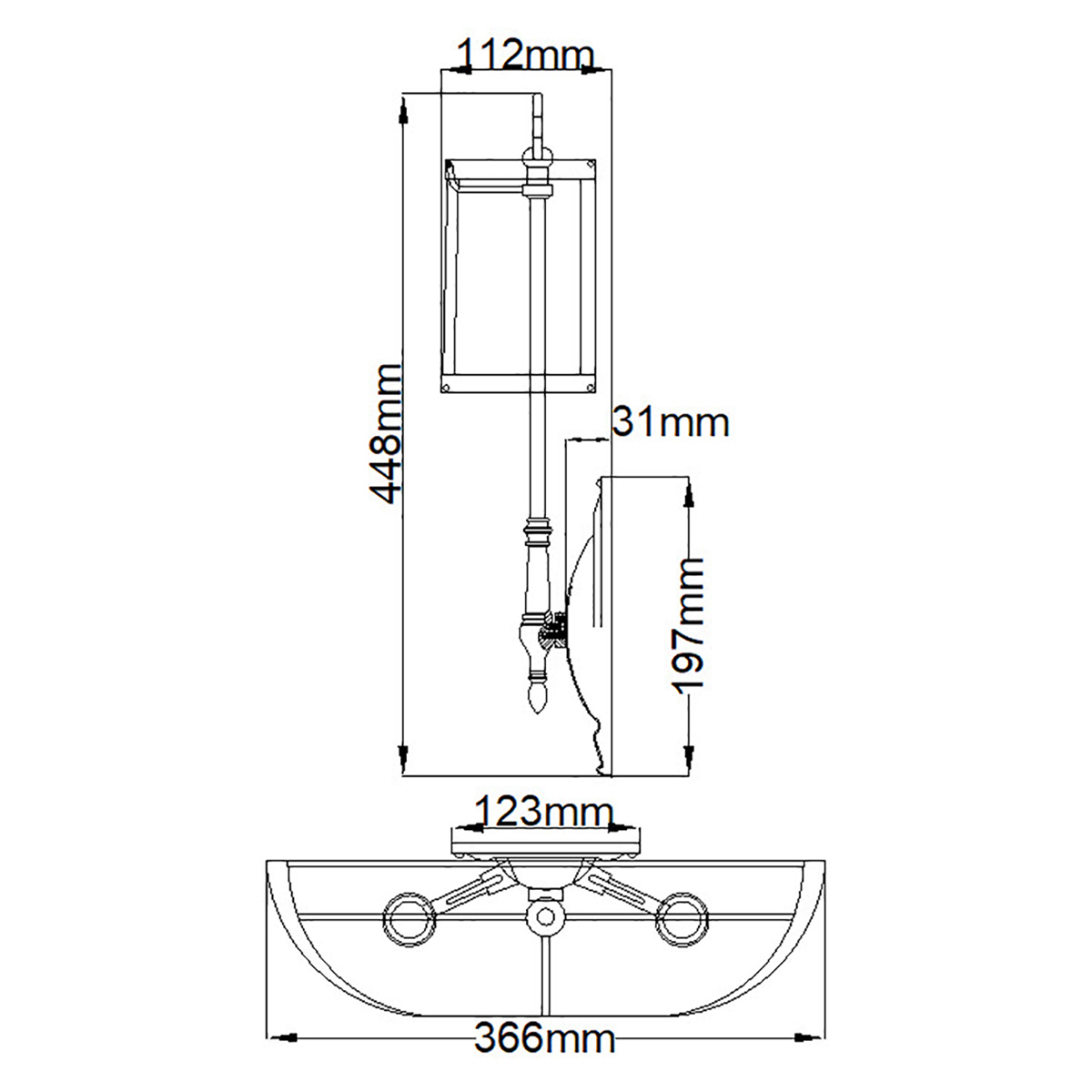 Бра с 2-мя бежевыми абажурами в классическом стиле Hinkley в Челябинске